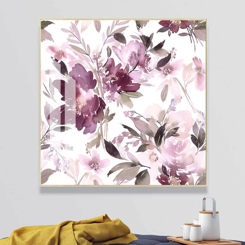 Bloom Lavendel Floral - Leinwand Wandkunst Gemälde