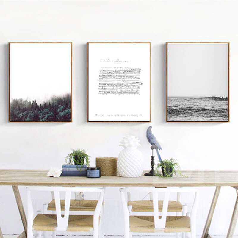 Chopin Schreiben Küstenwald - Leinwand Wandkunst Gemälde