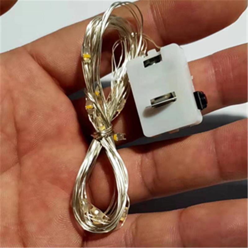 LED-Kupferdraht-Lichterkette, batteriebetrieben