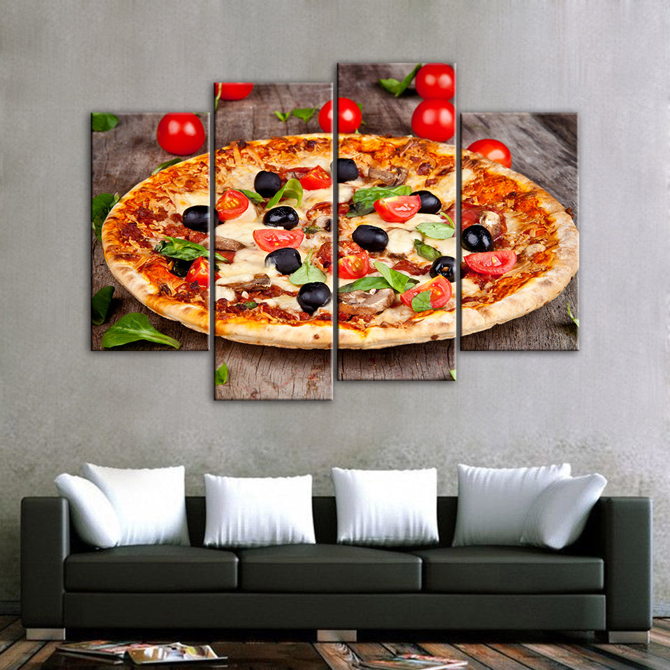 Gourmet-Pizza - Leinwand Wandkunst Malerei