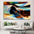 Guitar Lady - Leinwand Wandkunst Malerei
