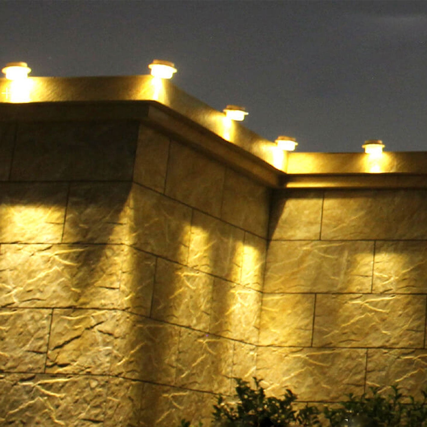 Solarzylinder-LED-Außen-Wasserdichte-Zaun-Wand-Sconces-Lampe | Brehn