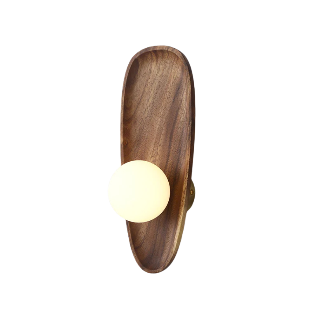 Brehn | Natürliche Holz LED Wandlampe