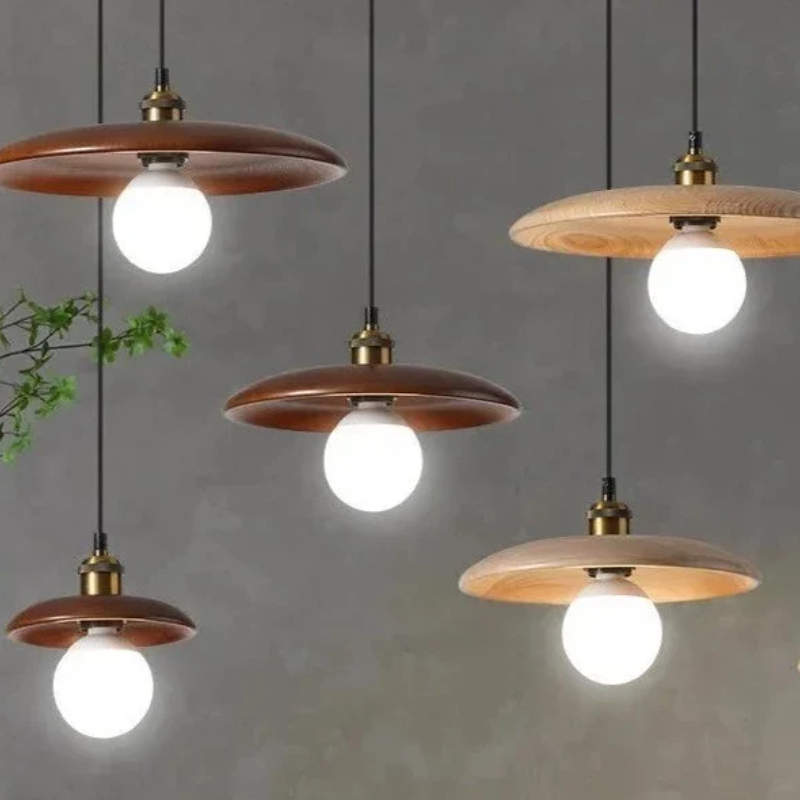 Brehn | Nordic Minimalist Holz LED Pendelleuchte
