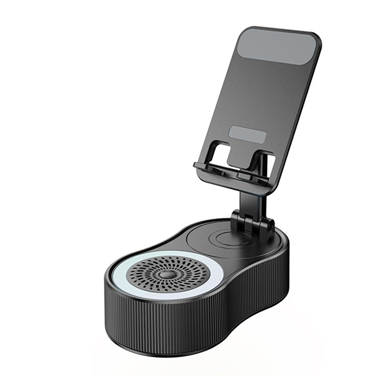 Brehn | 360° einstellbarer Handy-Ständer mit integriertem Bluetooth-Lautsprecher