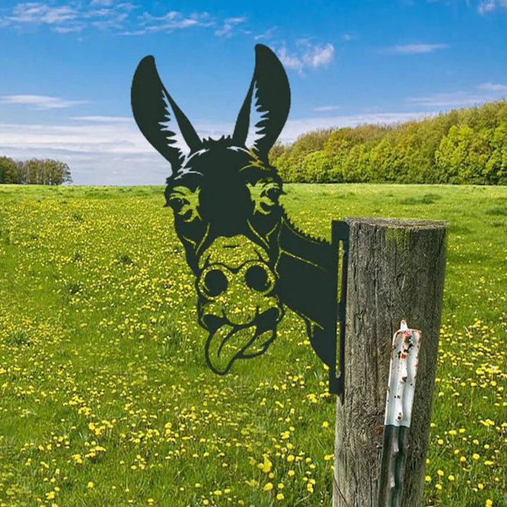 Brehn | Outdoor Garten Bauernhof Spionierender Ziegen Metall Kunstwerk Innen Dekoration
