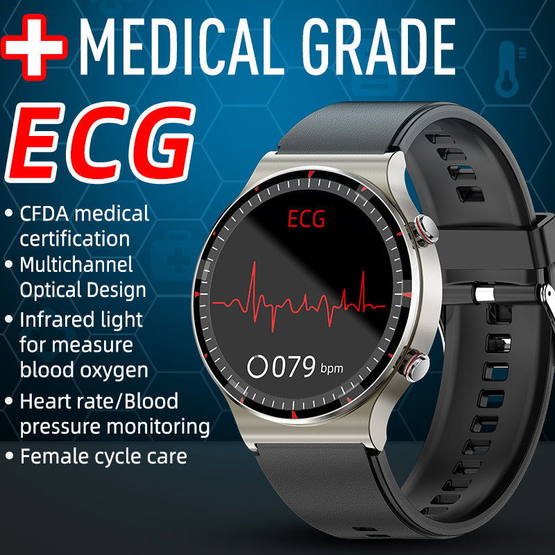 CFDA EKG Blut Sauerstoff Herzfrequenz Gesundheitsüberwachung Smart Watch