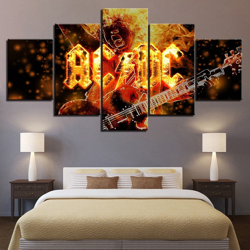 ACDC - Leinwand Wandkunst Malerei