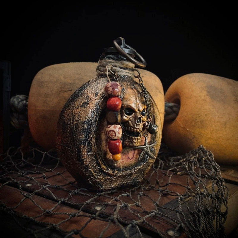 Skull Pirate Rum Flasche aus Harz | Brehn