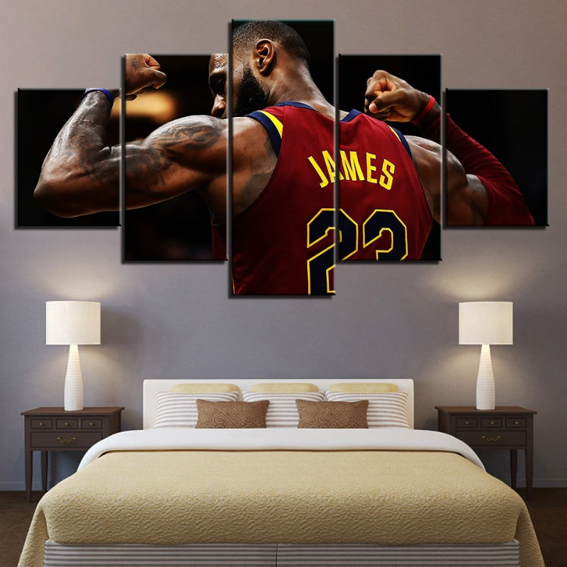 22 James - 5-teiliges Leinwand Wandbild | Brehn
