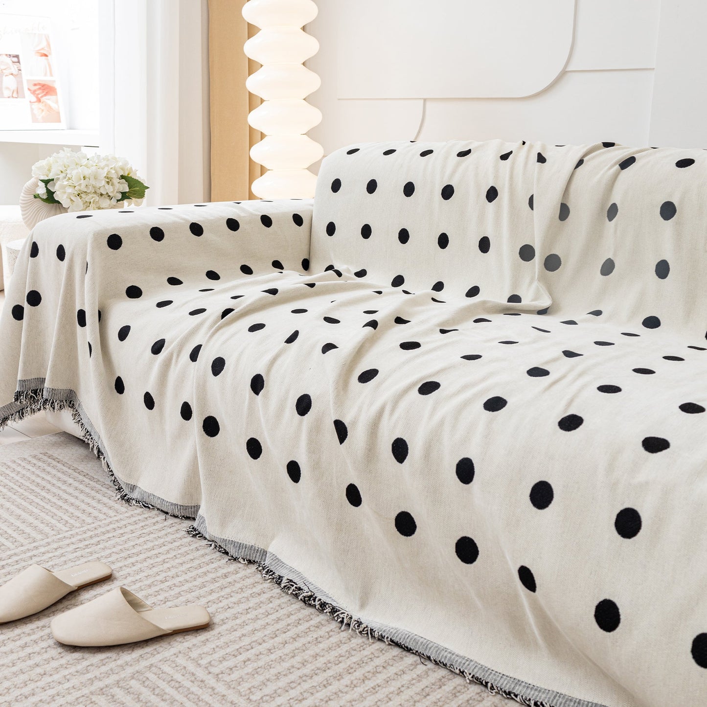 Schwarze Boba Wende-Komfortsofa-Abdeckung - Modern, Stilvoll & Strapazierfähig Sofa Schutz | Brehn