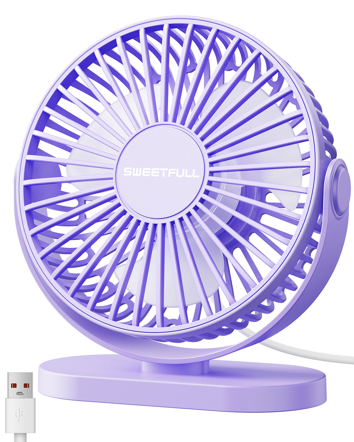 2-in-1 Hook & Desk Fan - 3-Geschwindigkeit mit 360° Rotation | Brehn