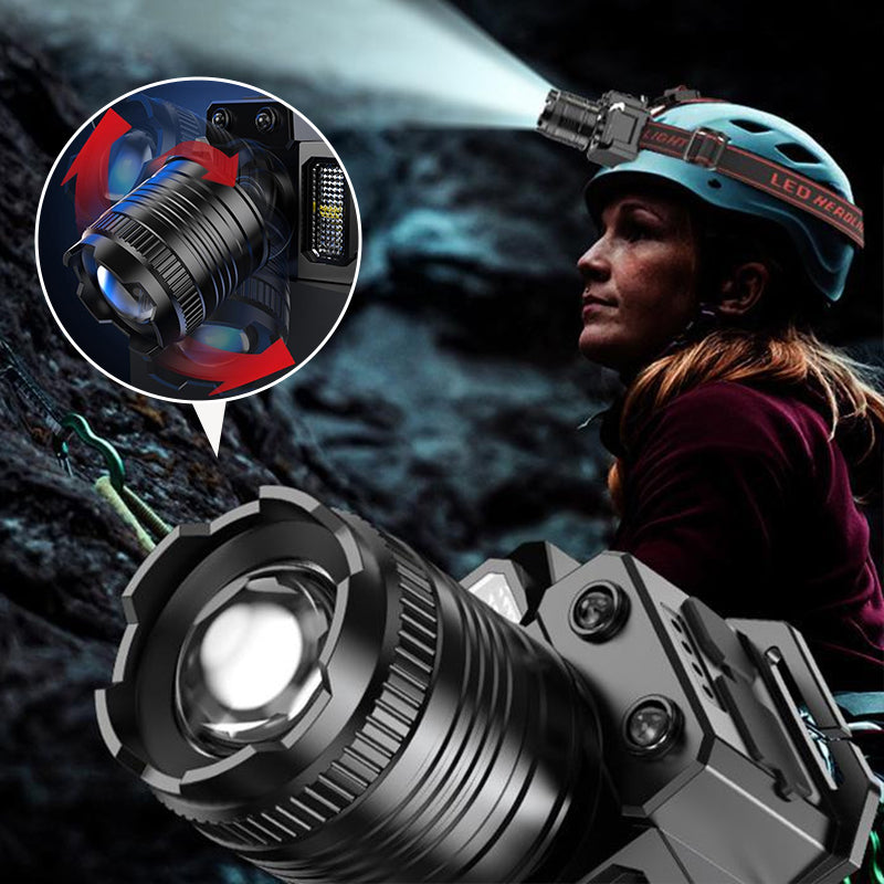 Brehn | USB aufladbare wasserdichte LED Stirnlampe