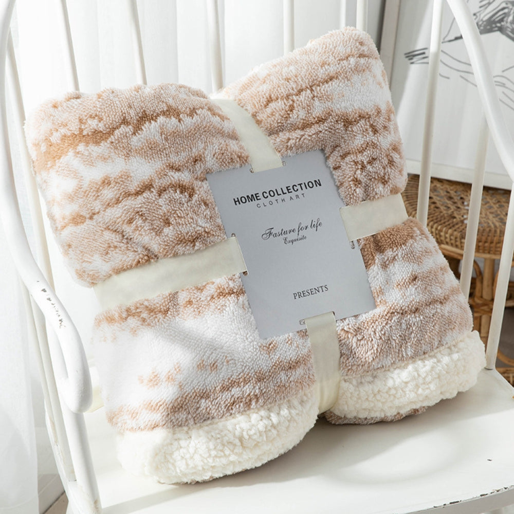 Seraphina Samt-Sherpa-Decke