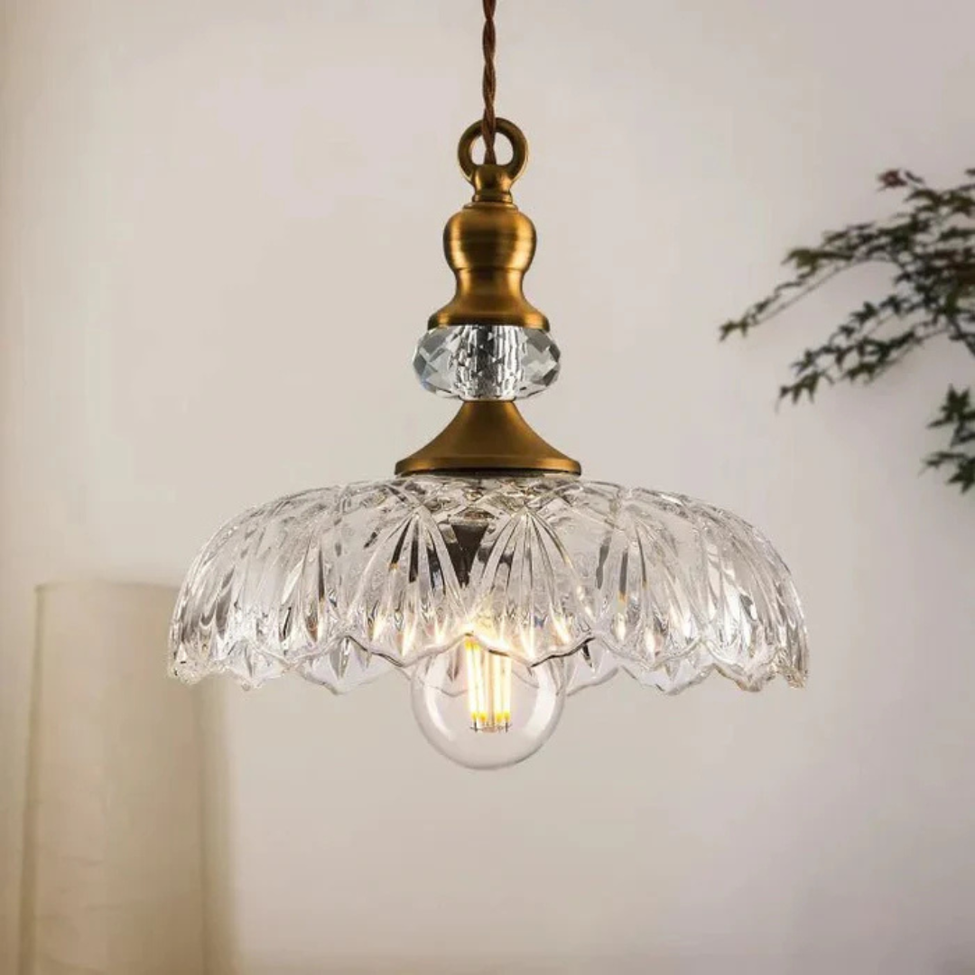 Brehn | Stylische Retro Glas Pendelleuchte