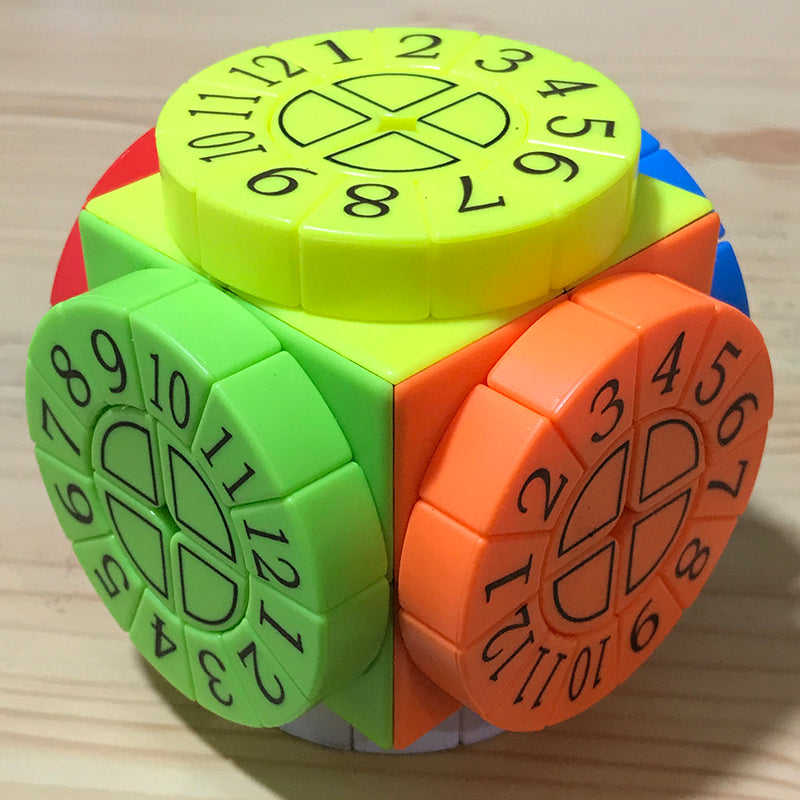 Brehn | Härtester Zauberwürfel, mit 6 Farbeflächen und 6 Roulette-Rädern, für Kinder und Erwachsene
