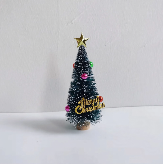 Mini-Weihnachtsbaum-Set mit Perlendekoration