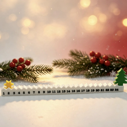 Weihnachts-Adventskalender aus PLA, Tischdekoration