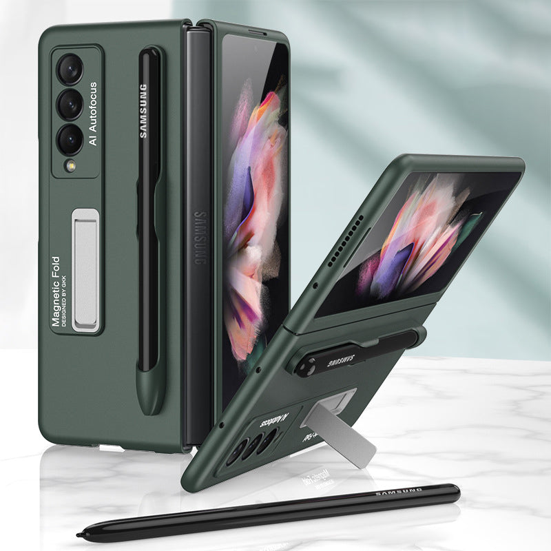 Modische Schutzhülle mit Ständer und Stiftfach für Samsung Galaxy Z Fold 3