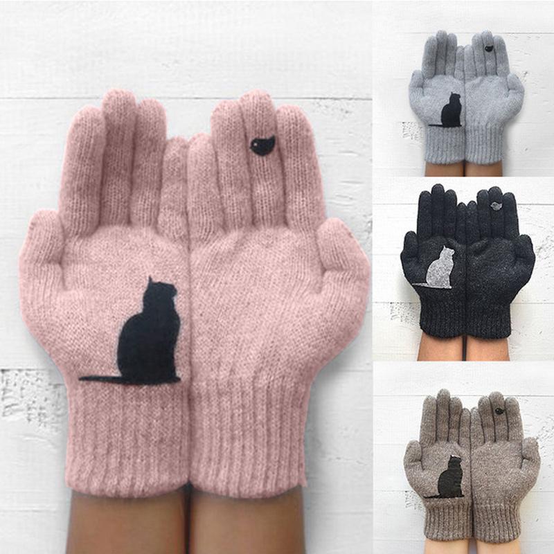 Brehn | Handschuhe aus Baumwolle im Katzenstil