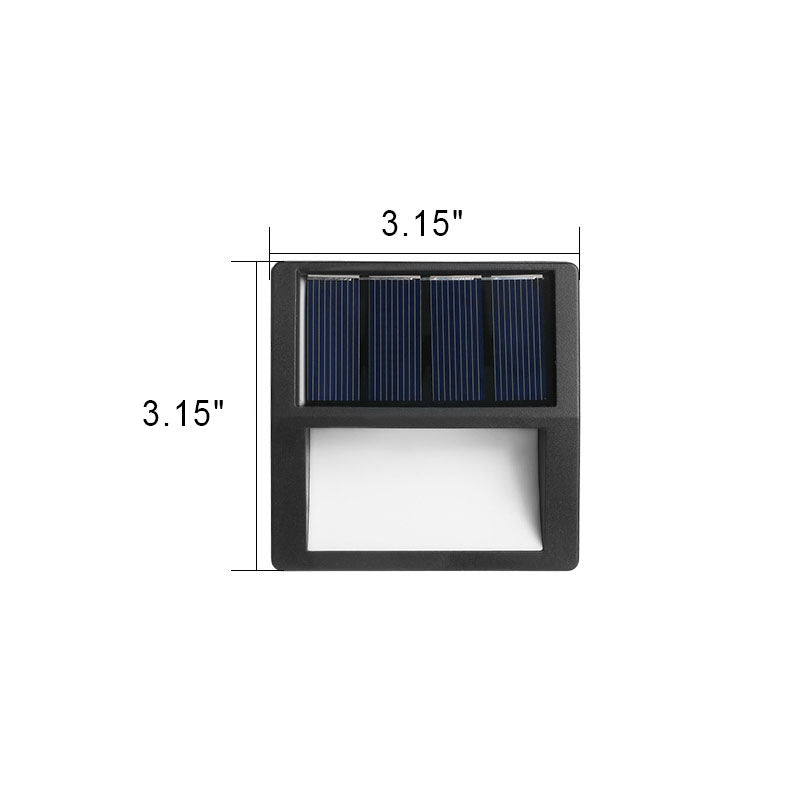 Outdoor Solar Runde Quadrat LED Wasserdicht Patio Stufenlicht | Brehn