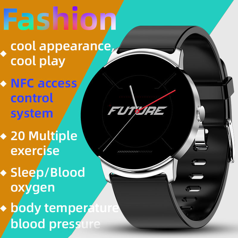 Brehn | BCKS02 Blutzucker messen Blutsauerstoff Blutdruck Herzfrequenz Bluetooth Smartwatch