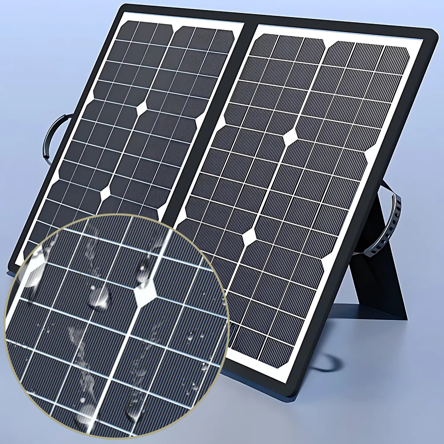 Vivolux | SolaraX 1000W Faltbares Solarpanel Kit | Komplettset mit MPPT & USB/Type-C | Für Camping, Auto, Boot & Caravan