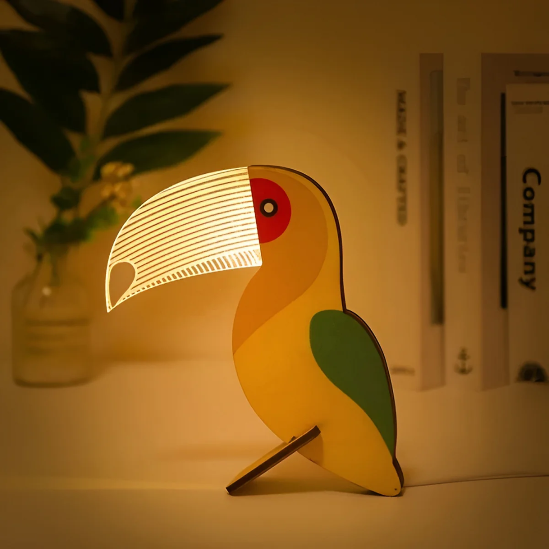Brehn | Holz LED Tischlampe