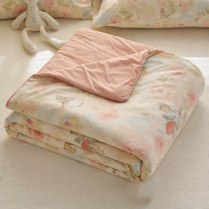 Sommerleichte Kühldecke mit Kühlfasern