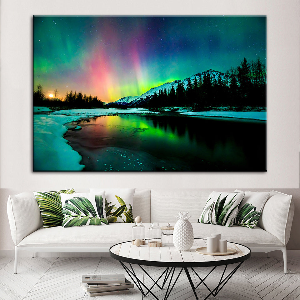 Irlands Aurora - Leinwand Wandkunst Gemälde