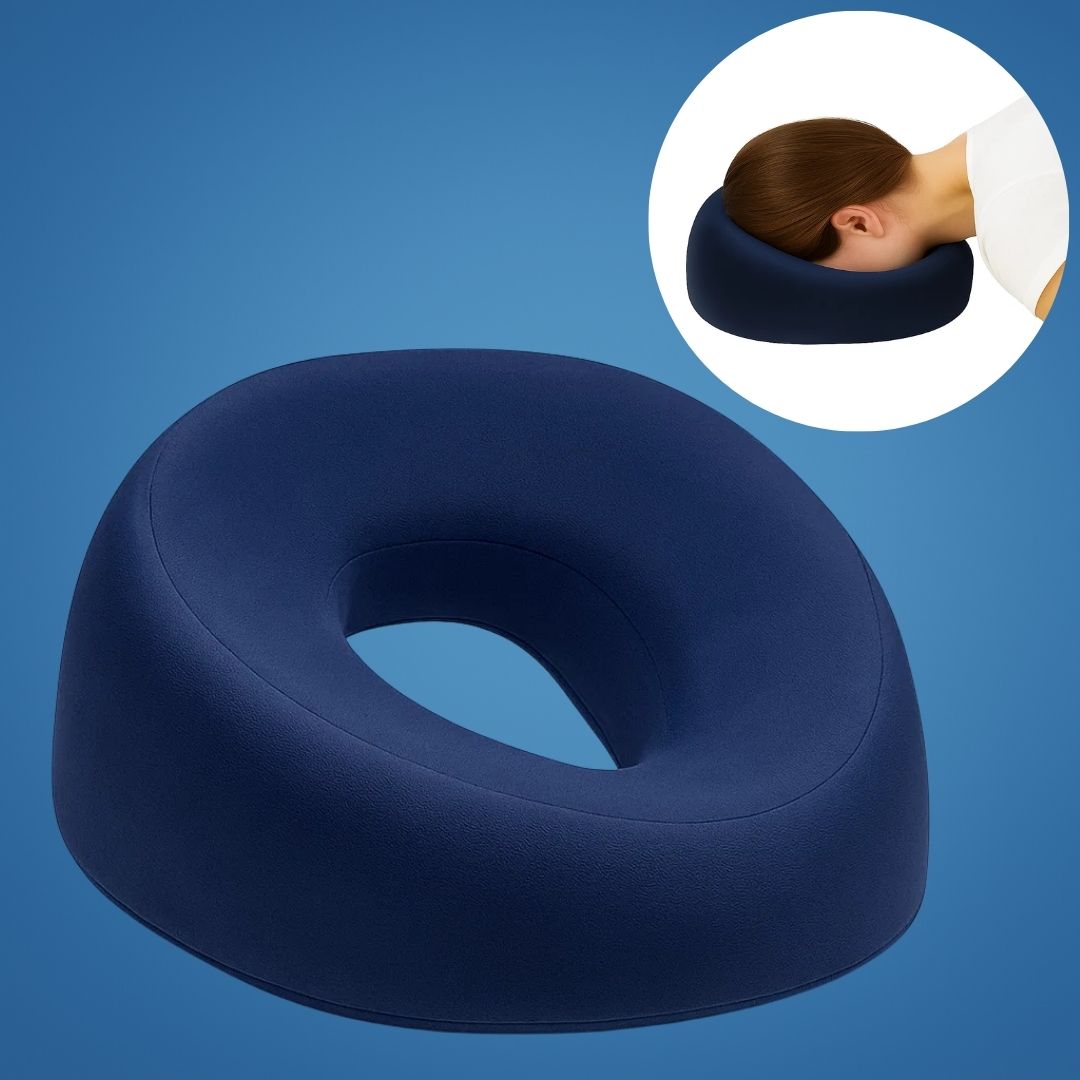 FaceEase | Face-Down-Kissen – Druckentlastungsunterstützung – Konturiertes Memory-Schaum – Ideal für Massage, Schönheit & Bauchschlaf Brehn