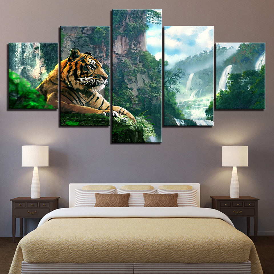 Tiger - Leinwand Wandkunst Malerei