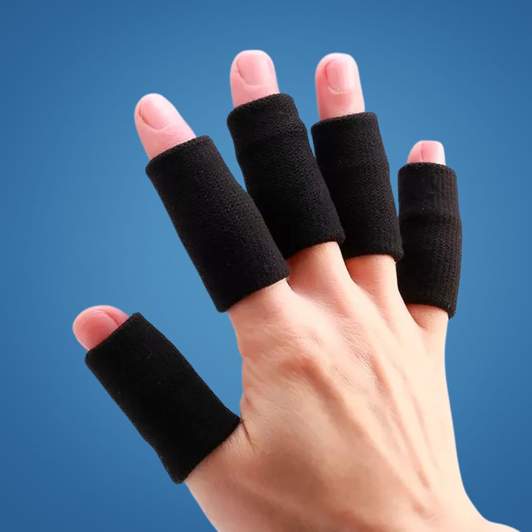 FlexiGuard | Finger Schutzärmel – Verletzungsprävention – Atmungsaktive, enganliegende Passform – Hält Wunden und Verbände an Ort und Stelle – Sport- und Alltagskomfort Brehn