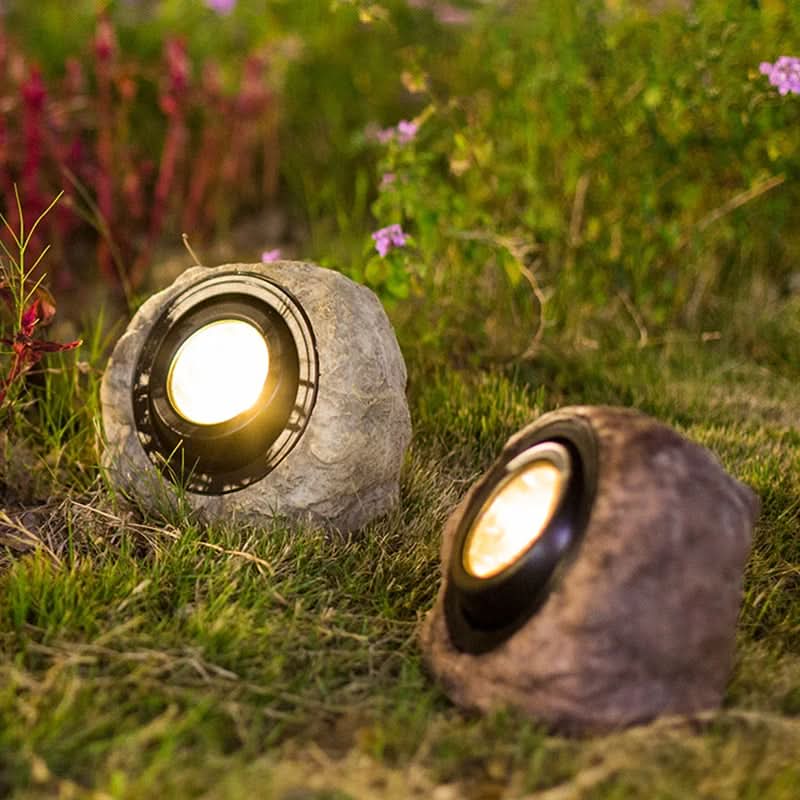 Solar-Steinleuchte – LED-Gartensteinlampe
