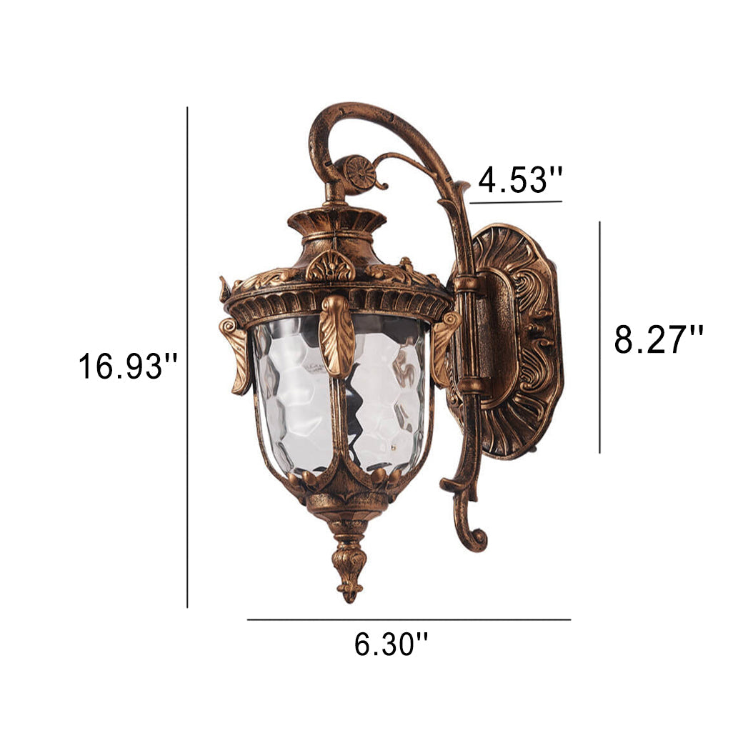 Europäische Deluxe Laterne Außen wasserdicht 1-Lampen Wand sconce Lampe | Brehn
