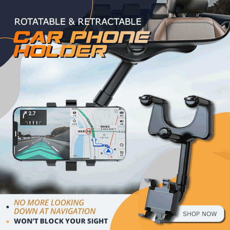 Drehbarer & Ausziehbarer Auto-Handyhalter | Brehn