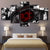 Naruto Sharingan Anime - 5-teiliges Leinwandbild