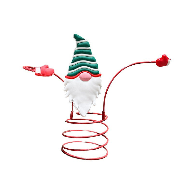 Weihnachtliche Weinflaschenhalter aus Metall