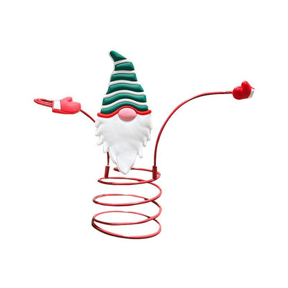 Weihnachtliche Weinflaschenhalter aus Metall