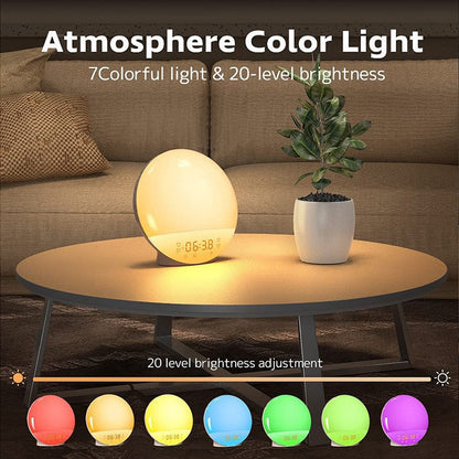 LED-Sonnenaufgangs-Wecker mit Stimmungslicht