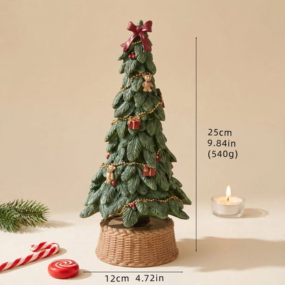 Dekorative Weihnachtsbaum-Spieluhr aus Harz