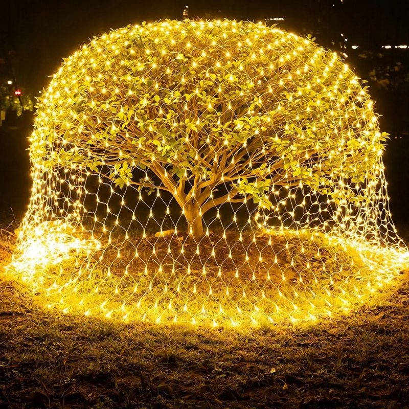 LED-Netzlichterkette für Außenbereiche