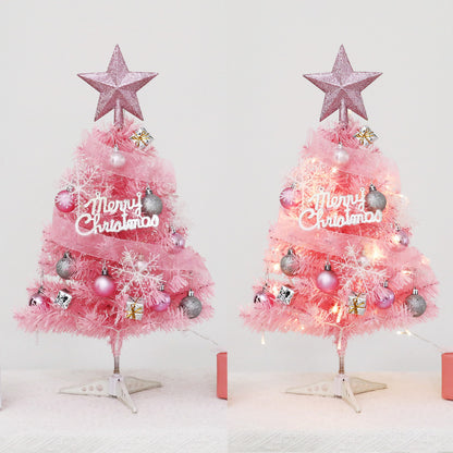 Rosa Mini-Weihnachtsbaum für den Schreibtisch, 45 cm oder 60 cm
