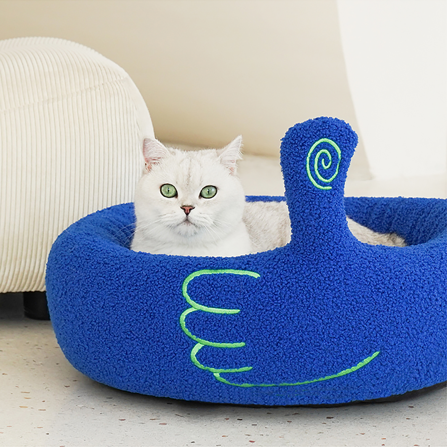 Pawsome Gesture Haustierbett Bequem Plüsch Hund Katze Bett Abnehmbares Kissen | Brehn