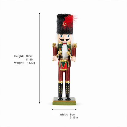 Dekorativer Nussknacker-Soldat, 30 cm oder 38 cm