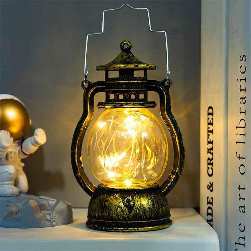 Dekorative LED-Laterne im Vintage-Stil
