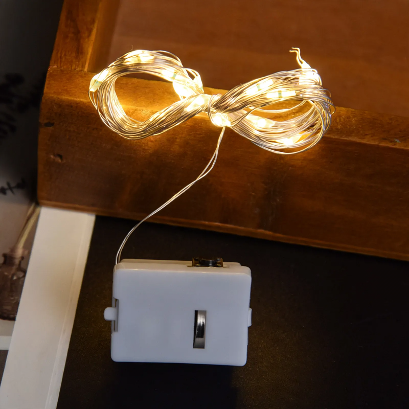 Kompakte LED-Lichterkette mit Batteriebetrieb