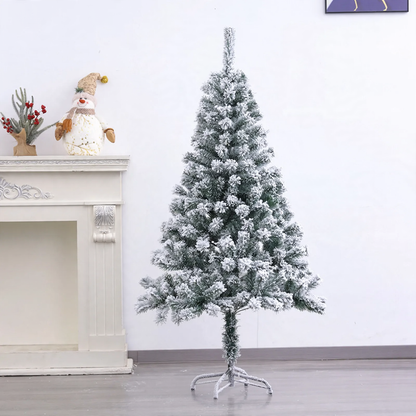 Künstlicher Weihnachtsbaum mit Beflockung