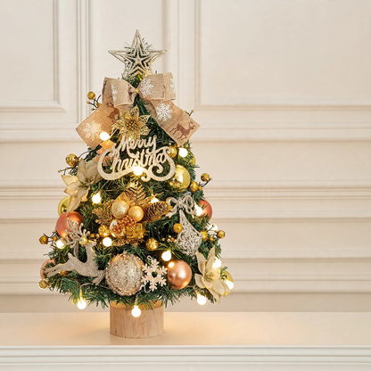 Dekorativer Tisch-Weihnachtsbaum mit Holzständer