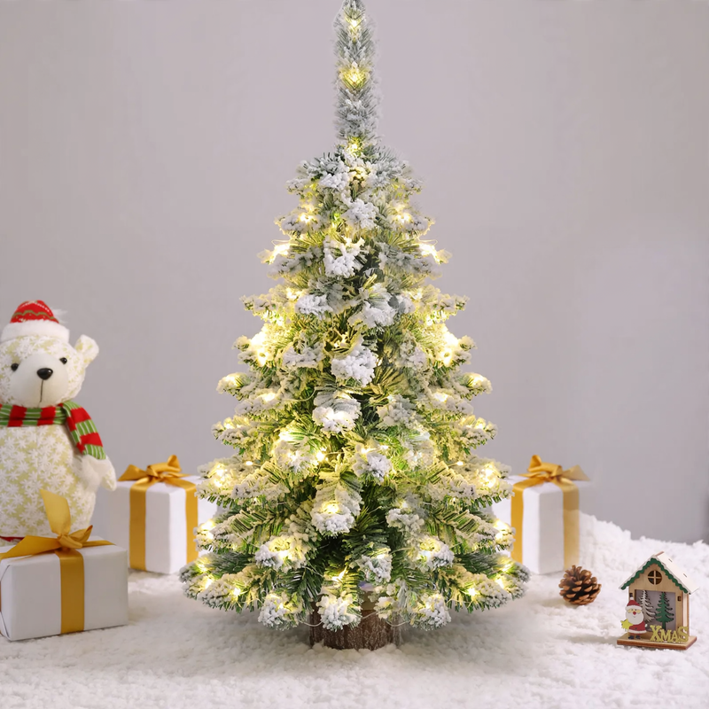 Mini-Weihnachtsbaum mit beflockten Zweigen, 45-75 cm